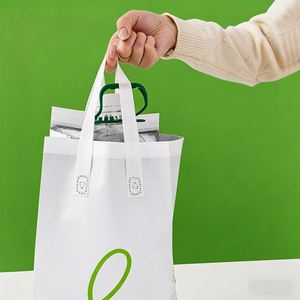 Custom Logo Promotional Biodegradable Aluminum Fabric Thermal Leak Proof Insulated Food <b>Cooler</b> <b>Backpack</b> Bag - Product Image 4