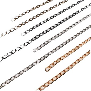 Iron <b>Chain</b> 100 Yards Plated Fashion Decorative <b>Chain</b> For Jewelry Making Bag <b>Waist</b> Bracelet Extension Twisted <b>Chain</b> Factory - Product Image 5