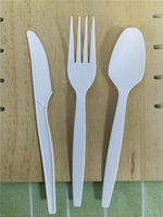 Cuillère à soupe moderne de 8 pouces CPLA Couverts jetables de qualité supérieure de Chine Prix d'usine Ensemble de couverts alimentaires