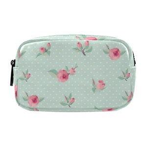 กล่องดินสอแบบพกพาสำหรับนักเรียน ทำจากโพลีเอสเตอร์ มีซิปสองช่อง สั่งทำโลโก้ได้ ขายส่ง - Product Image 1