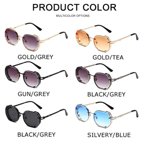 2025 nuevas gafas de sol de moda para hombres, gafas de sol informales de Metal, gafas de sol con borde grueso, gafas de sol personalizadas - Product Image 5