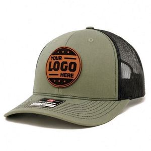 Casquettes Trucker Richardson 112 brodées de haute qualité à 6 panneaux en maille avec logo personnalisé et patch brodé pour la pêche - Product Image 5