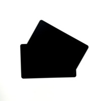 Kartu PVC Hitam NFC Chip NTAG213/NTAG215/NTAG216 untuk Kartu Bisnis