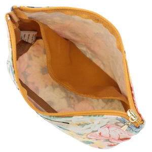 Borsa cosmetica da donna di qualità floreale con stampa etnica morbida e personalizzata per cosmetici da viaggio borsa cosmetica da donna pieghevole - Product Image 3