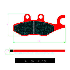 Venta directa de fábrica de pastillas de freno delanteras y traseras para motocicleta Almohadilla de fricción para motocicleta PIAGGIO <span class=keywords><strong>X7</strong></span> MP3 Hybrid <span class=keywords><strong>X7</strong></span> 300 <span class=keywords><strong>Evo</strong></span> FA418 - Product Image 4