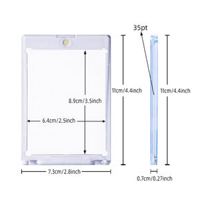 35PT 100UV-Schutz Trading Sports Card Hartplastik-Kartenhülle Schutzhülle Display-Case Pokémon Magnetische Booster-Pack-Hülle - Product Image 2