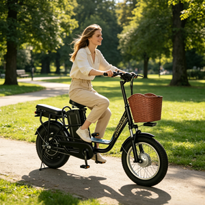 Vélo électrique 48V, moteur sans balais 250W, roues de 16 pouces, freins à disque, batterie au lithium, vélo électrique pour usage urbain - Product Image 1