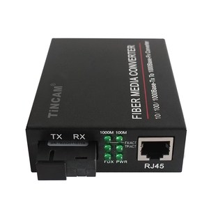 TINCAM 10/100/1000M 1 * Cổng Sợi Quang + 1 * Cổng RJ45 Bộ Chuyển Đổi Phương Tiện <span class=keywords><strong>Ethernet</strong></span> Bộ Chuyển Đổi Phương Tiện Sợi Đơn 20KM - Product Image 2