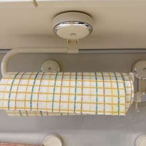 Wall Mounted No <b>Punch</b> <b>Holes</b> Suction Cup Toilet Roll Holder Kitchen Paper Towel Holder Under Cabinet - Product Image 5