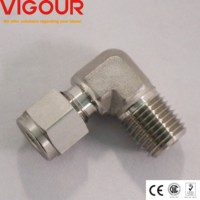 Raccord coudé mâle NPT 1/2 pouce vers raccord de tube 1/2 pouce, marque VIGOUR, en acier inoxydable SS316L