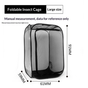 Jaula de Cría Plegable para Crías de Mariposa, Malla a Prueba de Insectos, Larva de <span class=keywords><strong>Mantis</strong></span>, Cría Transparente - Product Image 5