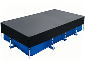 Cubierta Rectangular para <span class=keywords><strong>Piscina</strong></span> de Acero, para Todas las Estaciones, de Polietileno - Product Image 2