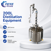 Alambic de distillation d'alcool à reflux en cuivre et acier, 200L, à température réglable, direct usine, équipement de distillation de type Moonshine