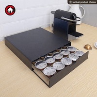 Organisateur moderne en métal pour capsules K-Cup, Dolce Gusto, Nespresso, support pour 30 capsules, support pour dosettes de café, tiroir de rangement