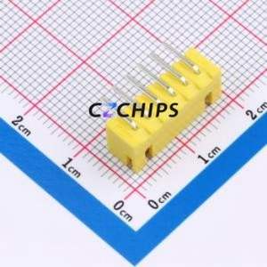 ZX-XH2.54-6PWZ-Y Wire-to-Board Pin Header Bent Lead Through Hole,P=2.5mm Connector 1x6P 2.5mm Right Angle Insert XH - Product Image 2