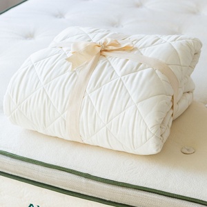 Protège-matelas personnalisé en polyester matelassé pour lit Queen Size, protège-matelas imperméable pour hôtel - Product Image 3