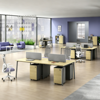 Ensemble de table et de chaises de réunion de bureau, poste de travail de réception, design moderne en bois pour salle de réunion, salle de formation