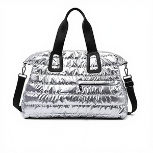 New Arrival Oxford Casual Cotton Filling Quilted Puffer Foldable Tote & Crossbody Handbag for Unisex Travel - Product Image 1