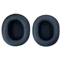 Coussinets d'écouteurs Audio-Technica ATH-M50X en cuir protéiné de qualité supérieure, éponge haute densité, coussinets doux et confortables pour casque de studio