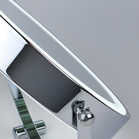 Miroir de maquillage LED de 8,5 pouces avec écran tactile unique, luminosité réglable, cadre en métal, outil de maquillage pour la chambre à coucher