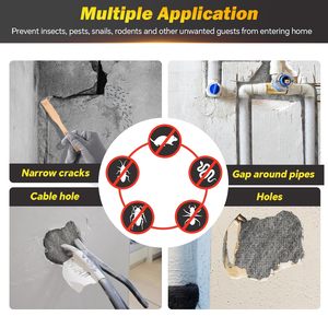 Thép không gỉ thân thiện với môi Chuột Repeller cuộn khoảng cách phụ cho nhà để xe vườn giữ chuột đi lỗ gỗ đánh bóng kim loại - Product Image 3