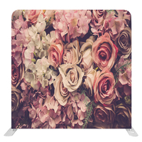 Fond de scène pour mariage, personnalisé, écologique, durable, avec cadre en aluminium et tissu tendu double face pour photomaton