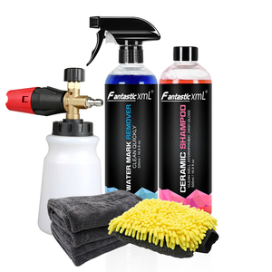 El más nuevo Kit de lavado de autos Limpieza profunda 7 en 1 con jabón Premium Car Wax Glass Window Tire Wheel Interior Cleaner - Product Image 5