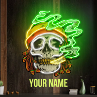 Fabricante de Letreros de Neón LED Acrílicos Personalizados, Letreros de Neón UV para Montar en la Pared, Letreros LED Personalizados para Decoración de Spa, Bar, Tienda de Cigarrillos