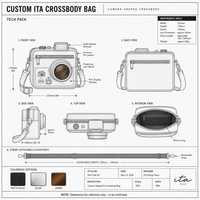 Sac bandoulière personnalisé pour appareil photo avec lentille de projection, pour femmes et hommes, idéal pour les voyages, le quotidien, cadeau, commande en gros