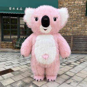 Filet de célébrité ours vêtements adulte <span class=keywords><strong>gonflable</strong></span> koala dessin animé mascotte costume poupée costume en peluche couvre-chef à vendre - Product Image 1