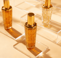 Huile de parfum de luxe Atar Glass du Moyen-Orient, 8 ml, 10 ml, 15 ml, 16 ml, 30 ml. Flacon de parfum arabe doré avec boîte d'emballage