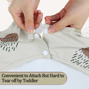 PU-Ärmel Kleinkind Kleinkind Langarm Fütterung Lätzchen Wasserdichte Baby Schürze Kittel für Kinder OEM Service Baby Lätzchen - Product Image 3