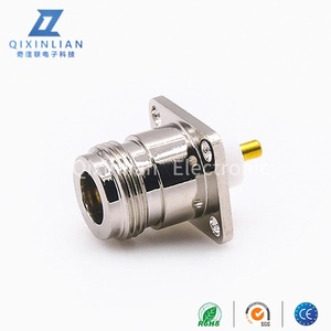 N loại nữ bảng điều khiển gắn kết nối 4 lỗ mặt bích không thấm nước ngoài trời kết nối đồng trục - Product Image 4