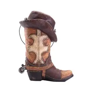 Benutzer definierte Cowboy-Serie Vintage Stiefel Anhänger für Wandbehang Home Decor