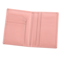Portefeuille de voyage personnalisé en cuir PU noir portable, étui de voyage en cuir, porte-passeport