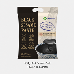 Pasta de Sésamo Negro Sin Azúcar SOYSPRING 480g, Pasta de Sésamo Negro Instantánea, Cereal Caliente Tradicional <span class=keywords><strong>Chino</strong></span> para <span class=keywords><strong>Desayuno</strong></span>, OEM - Product Image 2