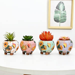 Macetas Pequeñas de Cerámica JM Coloridas para Plantas Suculentas, Macetas para Bonsái, Macetas para Flores para Decoración del Hogar - Product Image 6