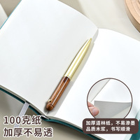 Libreta A6 de PU, Encuadernación Retro, Portátil, para Viajes, Personalizable con Logotipo Empresarial, Regalo Empresarial, Venta al por Mayor