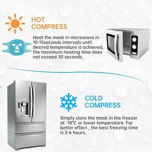 Cuidado DE LA PIEL Face Spa Gel Beads Hot Heat Cold Compress Pack Reduce Face Puff Ice Pack Cold Face Eye Mask - Product Image 4