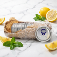 202eoe 202sot Couvercle à anneau de fermeture en plastique et aluminium pour canettes, à ouverture facile, pour boissons