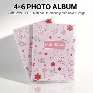 Soft Cover PP High Quality Durable Waterproof Eco-Friendly LEADER Brand <strong>Photo</strong> <strong>Album</strong> 18 Pages Holds 36 <strong>4x6</strong> <strong>Photos</strong> Custom Logo - Product Image 2