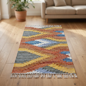 Tapis noués à la main de haute qualité en pure laine filée à la main tapis en coton noués à la main de qualité supérieure Ushak Design Inde - Product Image 3