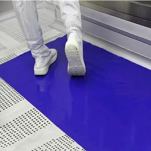 Tapis de sol auto-adhésif bleu, 60x30 couches, pour salle de nettoyage, à usage unique, pour chaussures d'hôpital