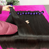 Paquetes de Cabello Humano Vietnamita Virgen Baratos, Lisos, con Cutícula Alineada, al por Mayor, con Doble Trama, para Vendedores