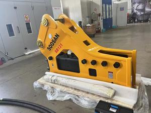 SOOSAN SB131 brise-roche hydraulique fixable aux excavatrices Type latéral avec tuyaux ciseaux cylindre d'azote garantie d'un an - Product Image 4