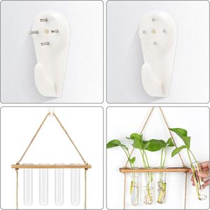 HYINDOOR Classique Écologique Hydroponique Station <span class=keywords><strong>De</strong></span> Propagation Des Plantes 8 Tubes Tube À Essai Vase Verre Planteur <span class=keywords><strong>Sapin</strong></span> Bois Pots <span class=keywords><strong>De</strong></span> Fleurs - Product Image 2