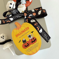 Cartes décoratives d'Halloween personnalisées imprimées, cartes d'insertion pour cadeaux de fêtes, pour l'emballage de biscuits et de bonbons