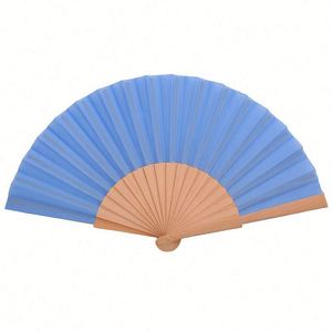 Custom Printed Bamboo Wooden Folding Hand <b>Fan</b> <b>Personalised</b> Logo for Women/Man Festival Parties Rave Accessories Painted - Product Image 4