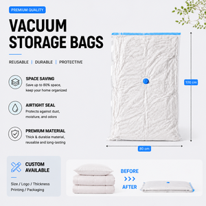 Bolsas de Vacío Grandes para el Hogar, Bolsas de Sellado al Vacío Herméticas, Bolsas de Compresión para Ahorrar Espacio - Product Image 1