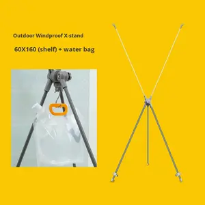 Stand Display Tahan Angin Bentuk-X Modern untuk Luar Ruangan 6016080180 Logam Tinggi 60cm Spanduk Gulung Promosi Iklan Jingguang - Product Image 6